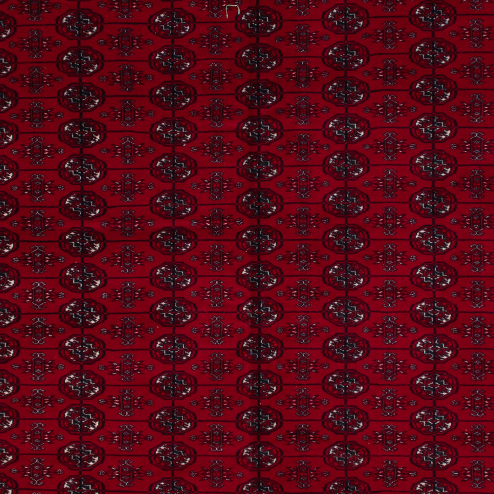 Alfombra afgana - Bukhara - 390 x 296 cm - rojo oscuro