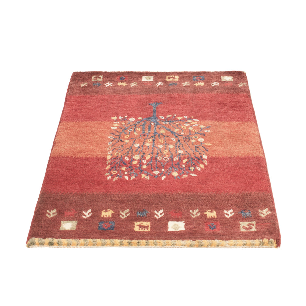Alfombra Gabbeh - Loribaft Persa - 90 x 60 cm - multicolor