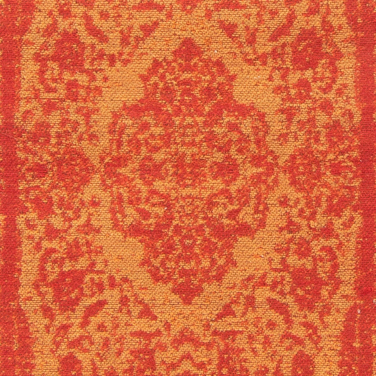 Alfombra de pasillo Alfombra Vintage - 110 x 70 cm - naranja