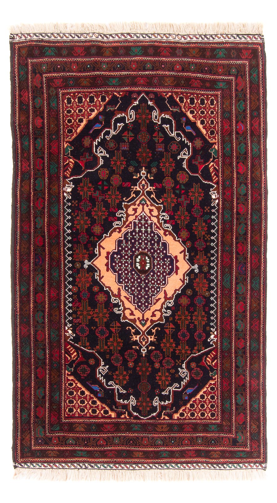 Alfombra Belutsch - 195 x 117 cm - azul oscuro