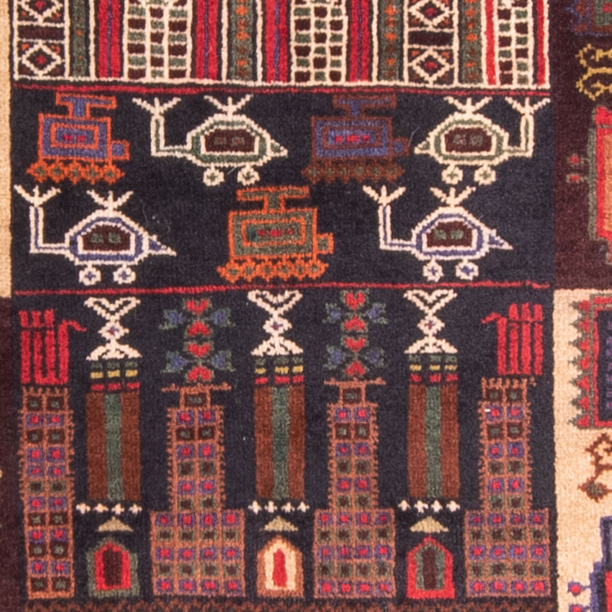 Alfombra Belutsch - Alfombra de Oración - 120 x 85 cm - azul oscuro