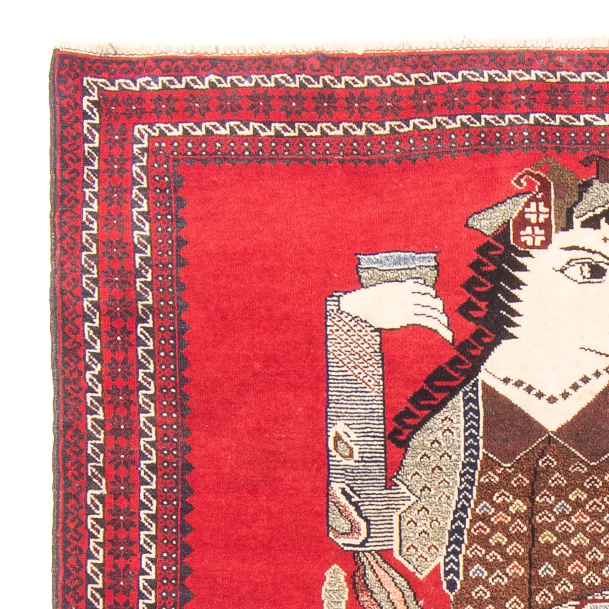 Alfombra Belutsch - 138 x 89 cm - rojo
