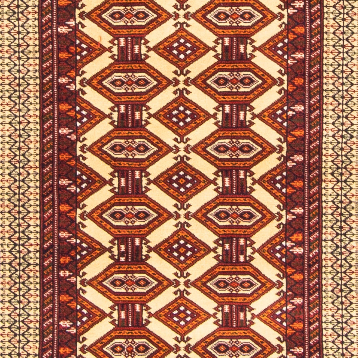 Alfombra de pasillo Alfombra Turkaman - 185 x 85 cm - beige