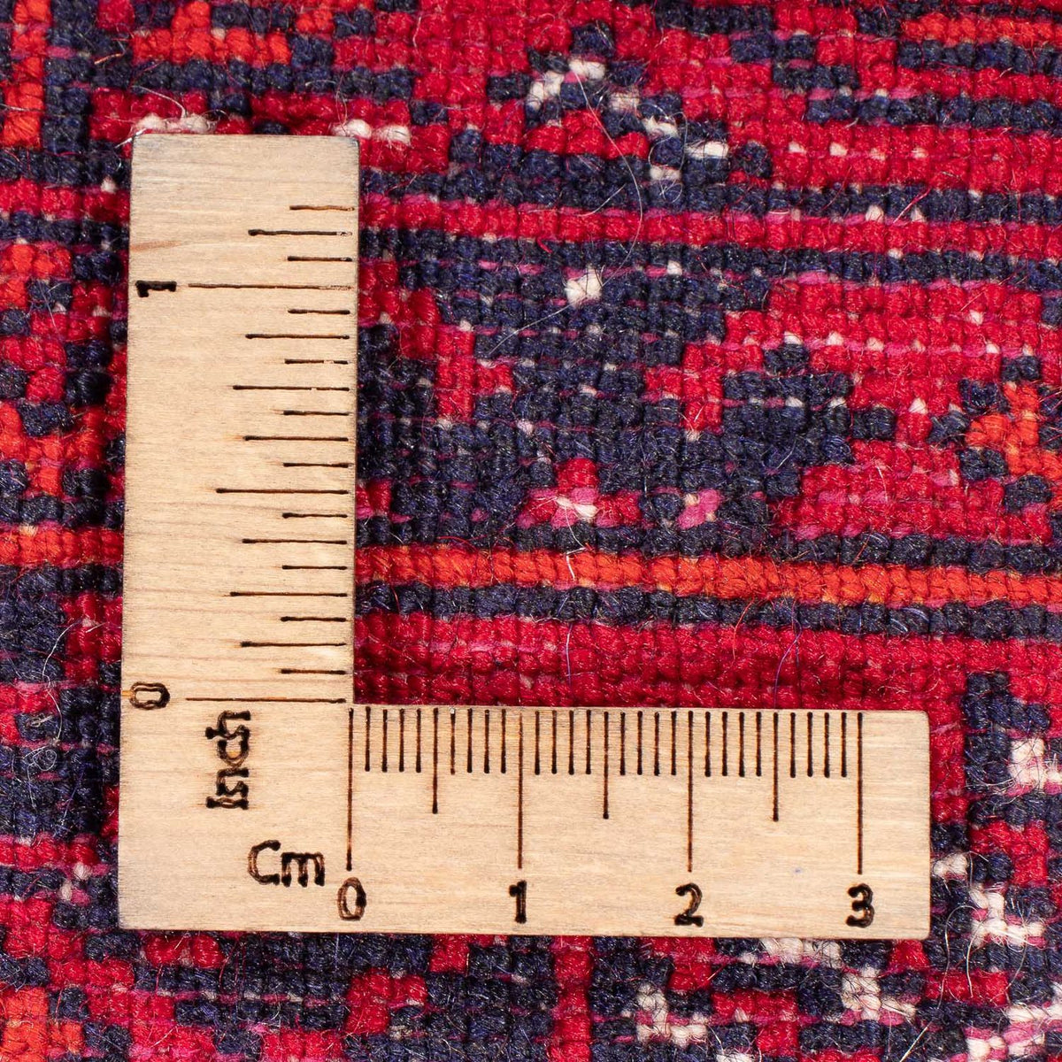 Alfombra de pasillo Alfombra afgana - 258 x 85 cm - rojo