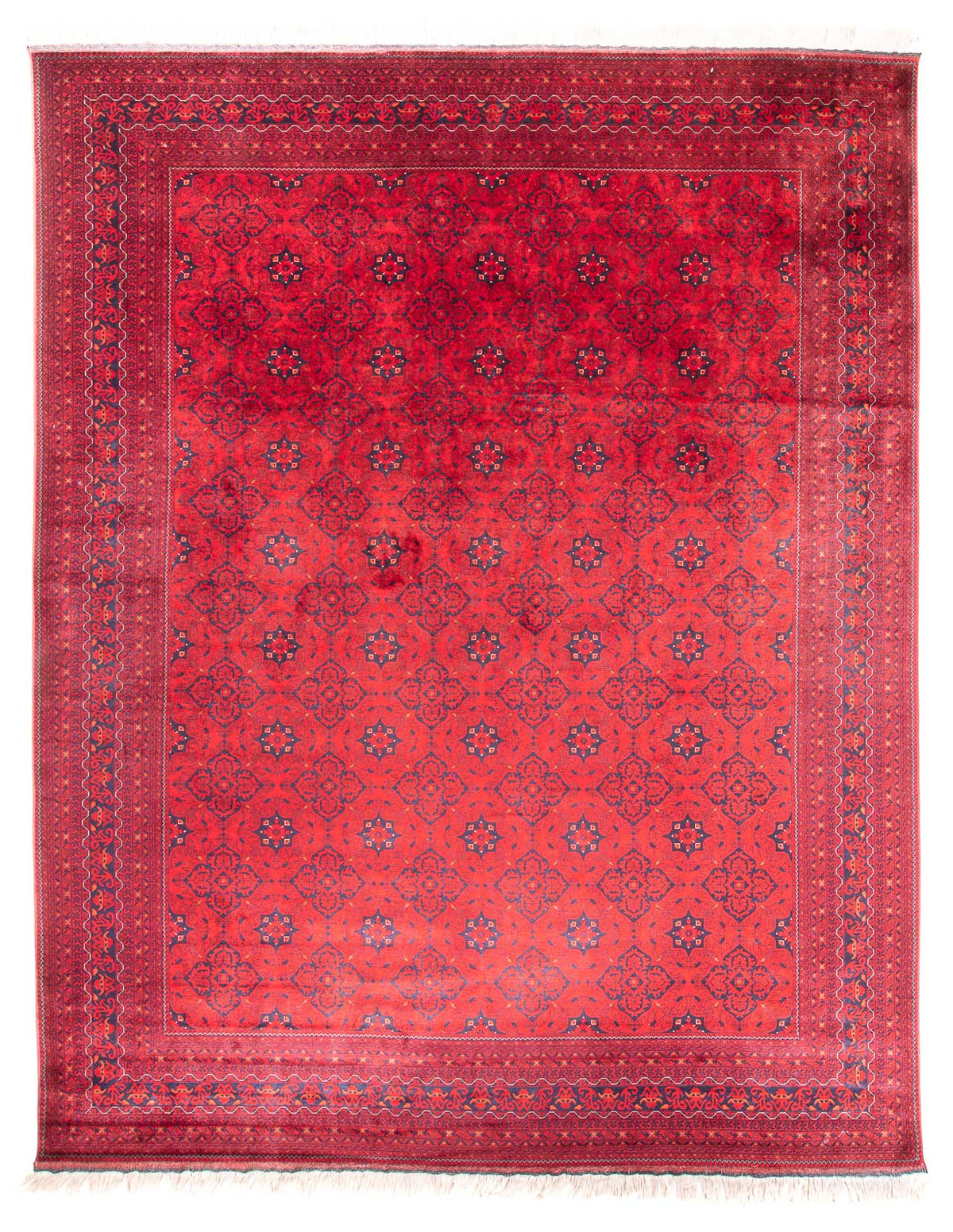 Alfombra afgana - Bukhara - 380 x 300 cm - rojo