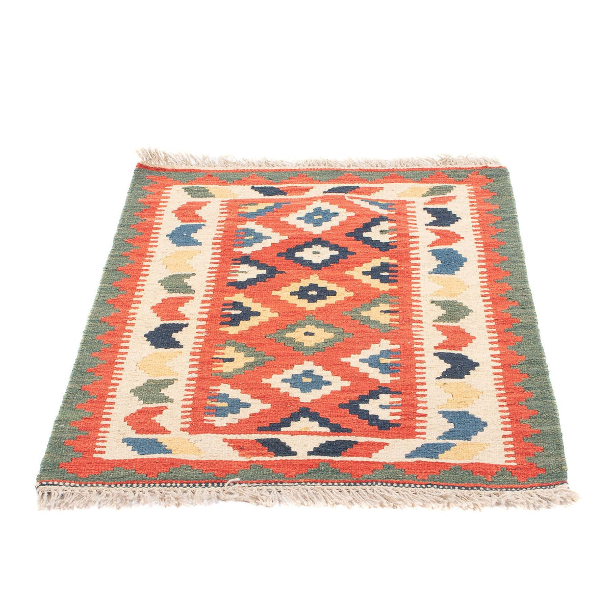 Alfombra Kelim - Oriental - 97 x 66 cm - rojo
