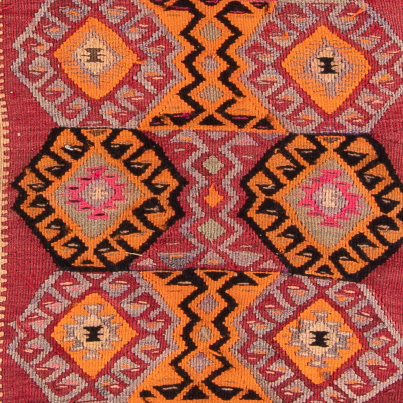 Alfombra de pasillo Alfombra Kelim - Antigua - 374 x 129 cm - multicolor