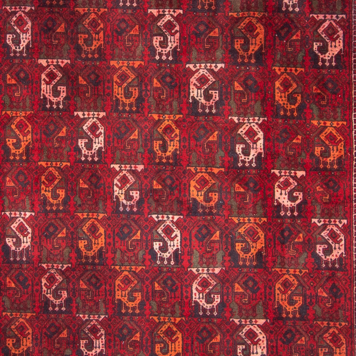 Alfombra afgana - 293 x 202 cm - rojo