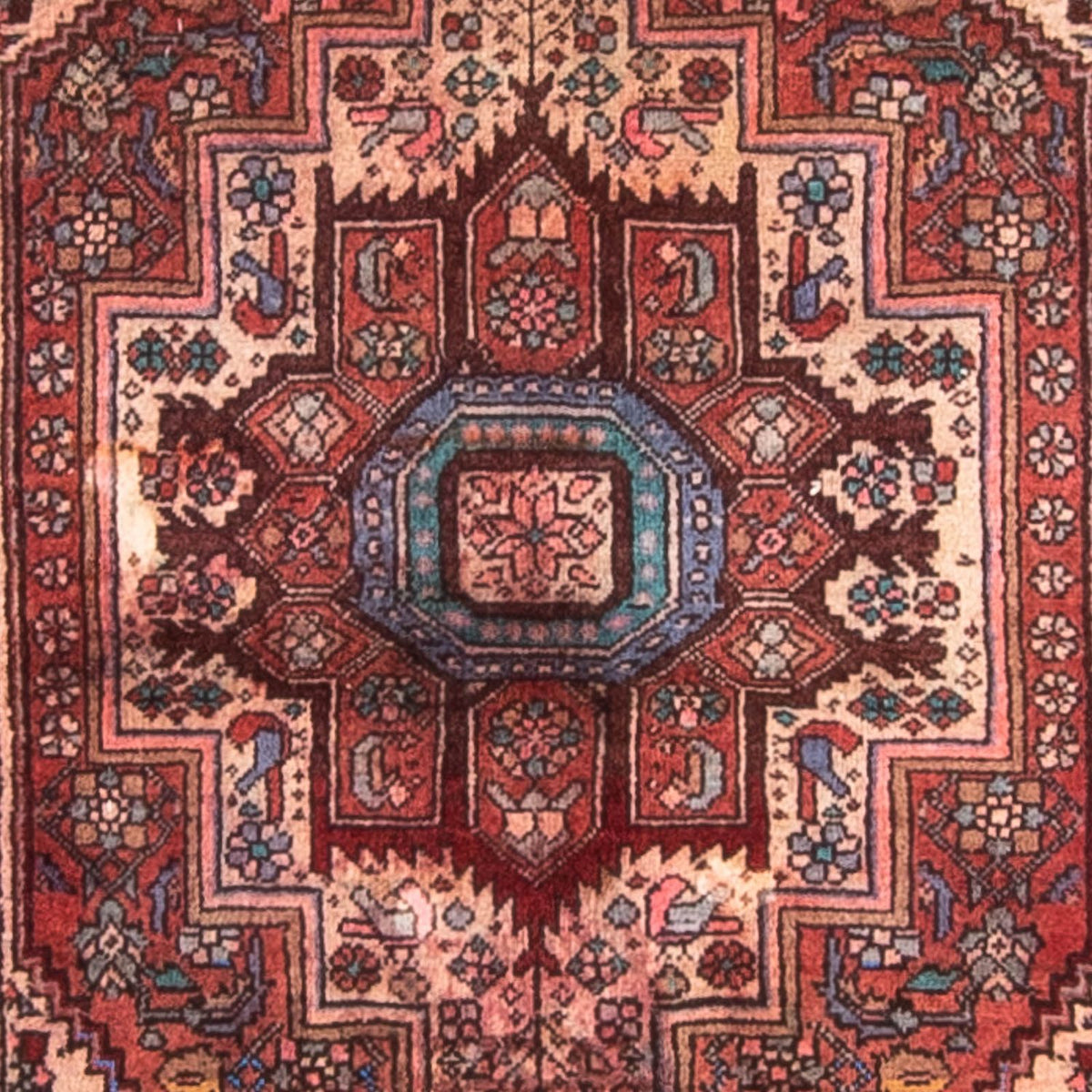 Alfombra persa - Nómada - 128 x 78 cm - marrón