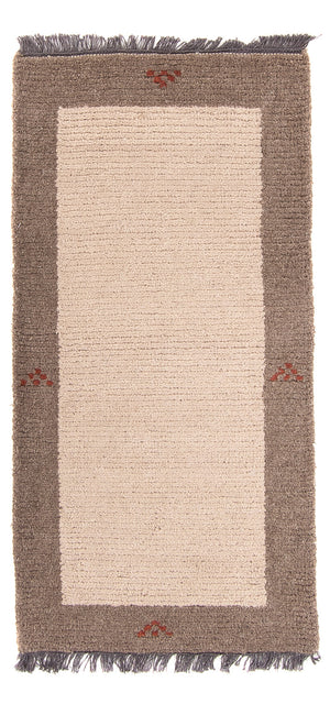 Alfombra de Nepal - 140 x 70 cm - beige