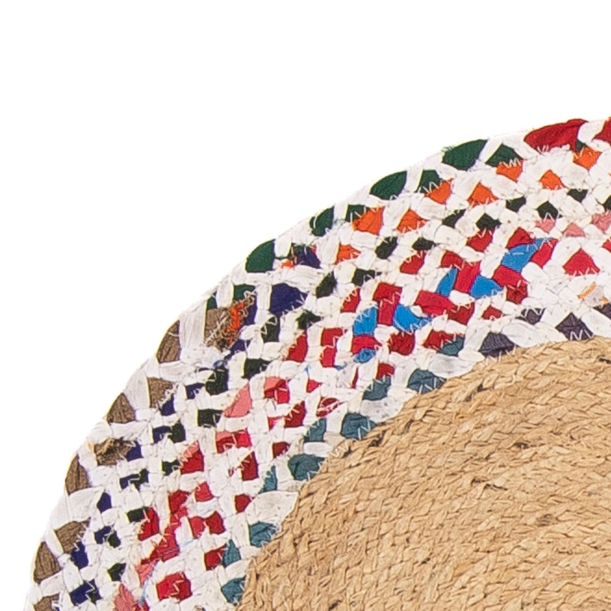 Alfombra de sisal redondo - 60 x 60 cm - multicolor