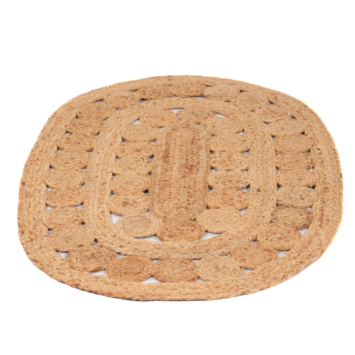 Alfombra de sisal oval - 91 x 61 cm - natural