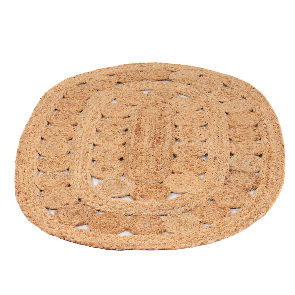Alfombra de sisal oval - 91 x 61 cm - natural
