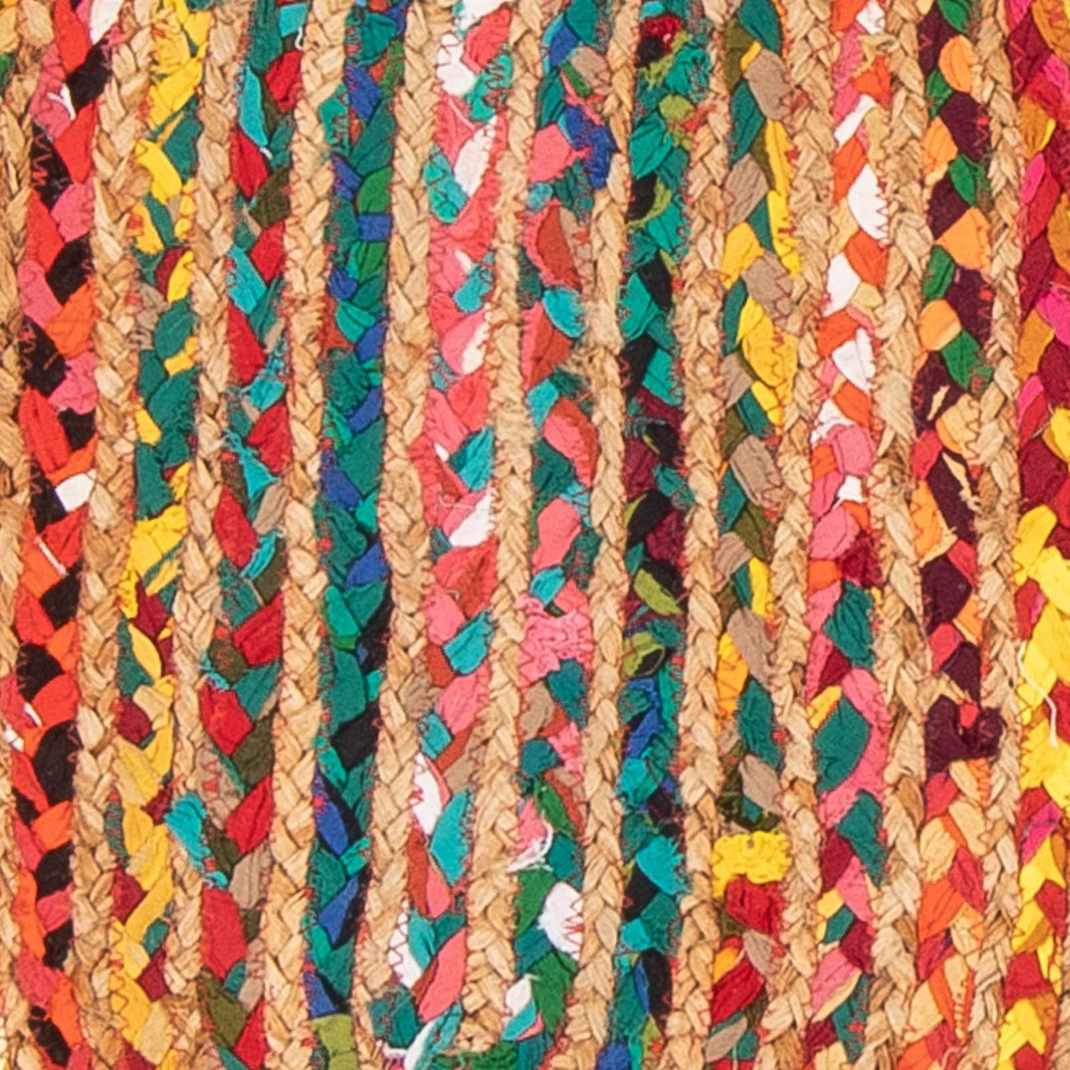 Alfombra de sisal oval - 91 x 61 cm - multicolor
