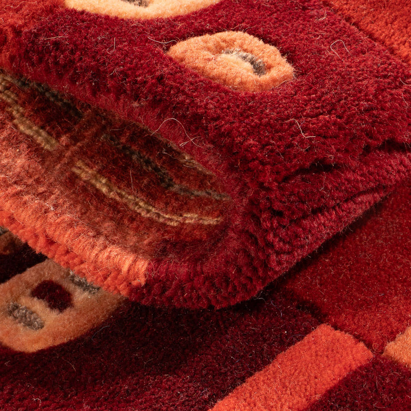 Alfombra de Nepal - 90 x 60 cm - rojo