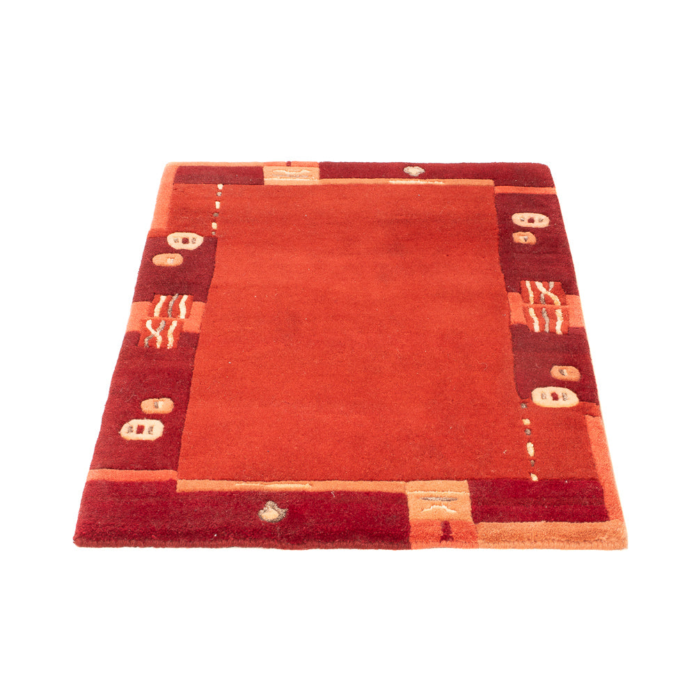 Alfombra de Nepal - 90 x 60 cm - rojo