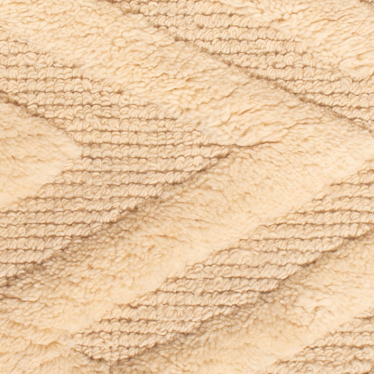 Alfombra de lana - 90 x 60 cm - beige claro