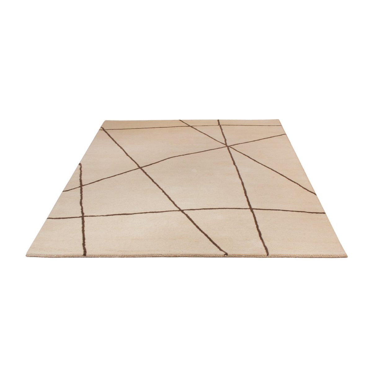 Alfombra de lana - 200 x 140 cm - beige