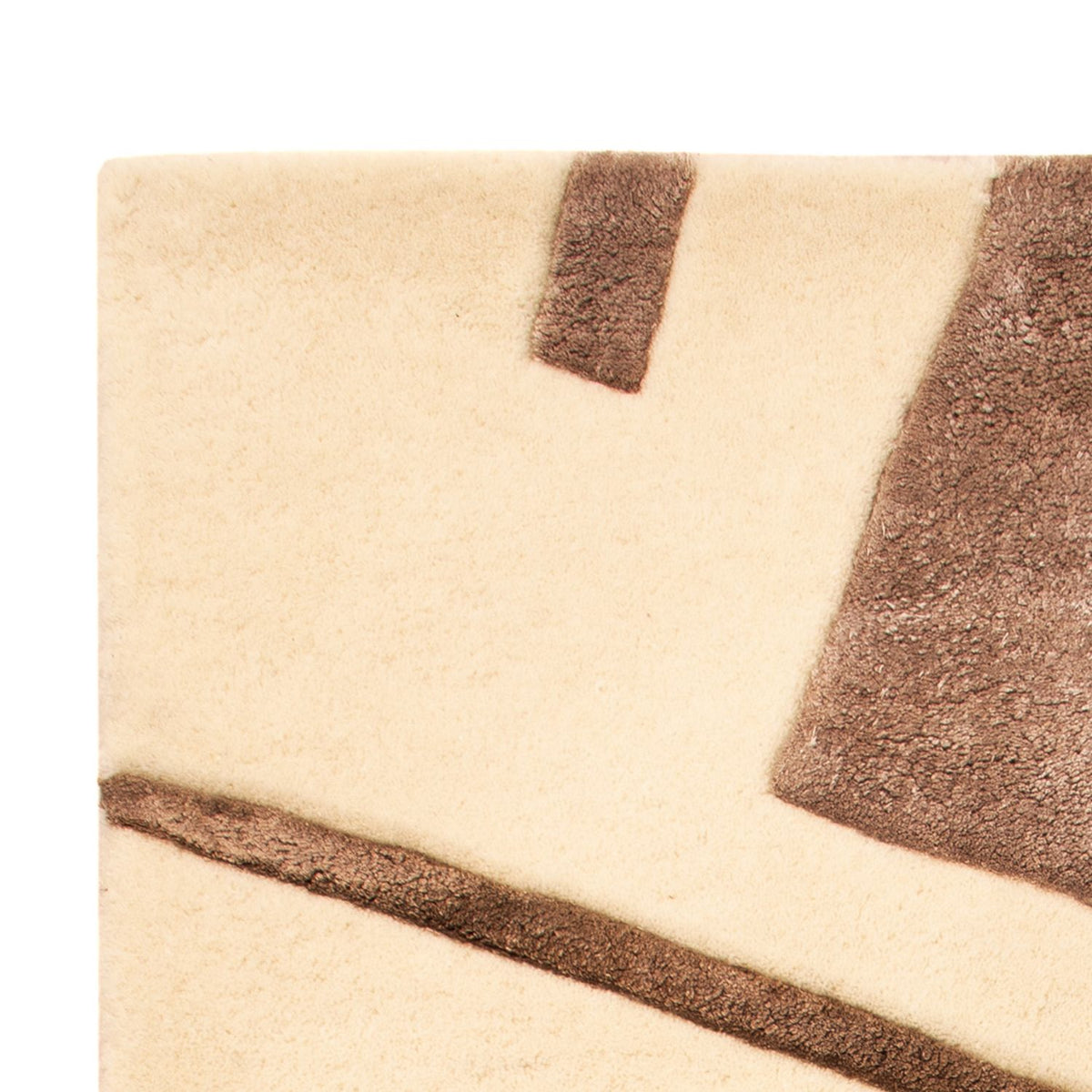 Alfombra de diseño - 90 x 60 cm - crema