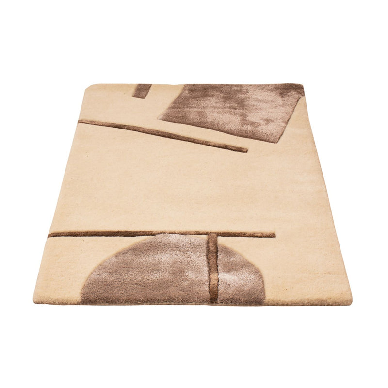 Alfombra de diseño - 90 x 60 cm - crema