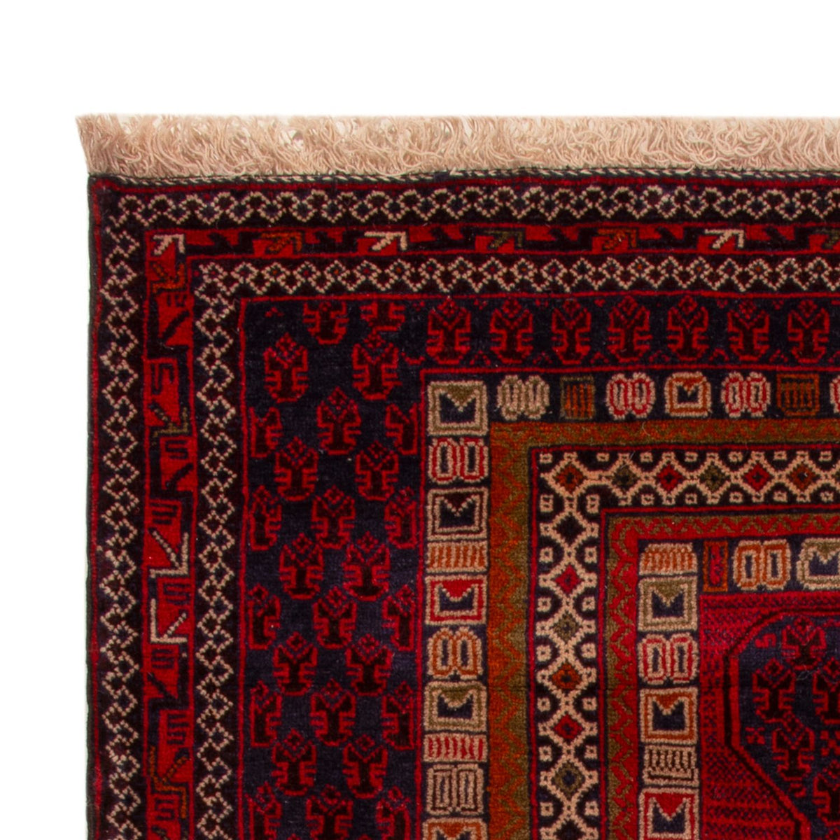 Alfombra Belutsch - 138 x 91 cm - rojo