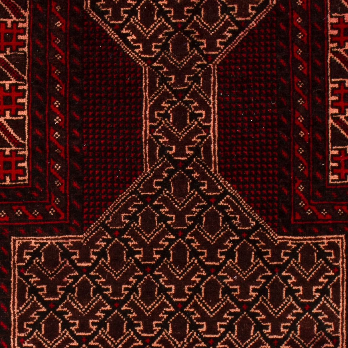Alfombra Belutsch - 150 x 89 cm - rojo