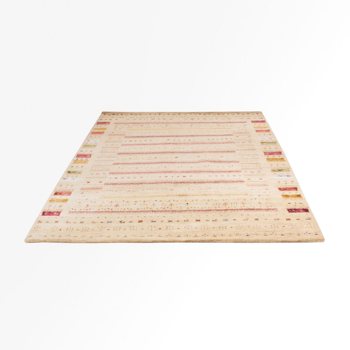 Alfombra Gabbeh - Loribaft Indus - 245 x 174 cm - crema