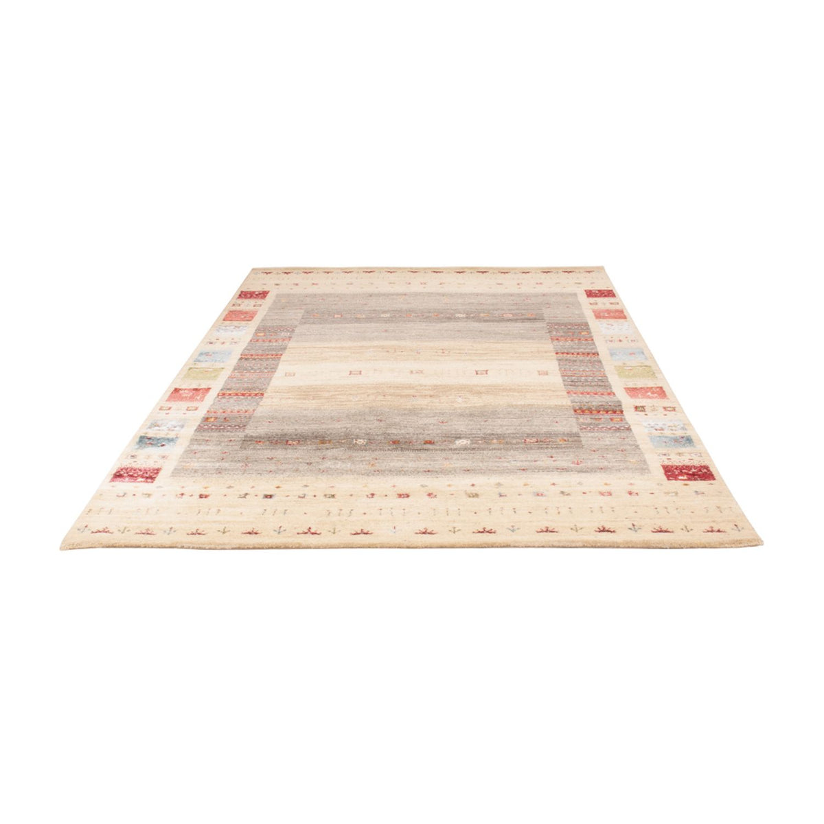 Alfombra Gabbeh - Loribaft Indus - 242 x 167 cm - natural