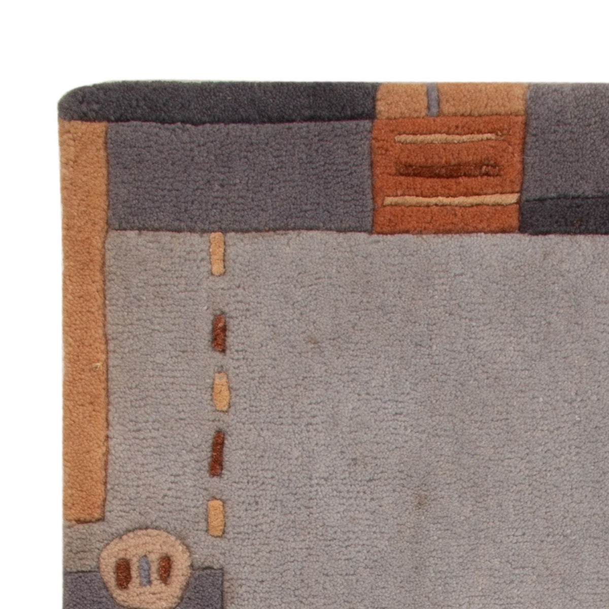 Alfombra de Nepal - 90 x 60 cm - gris