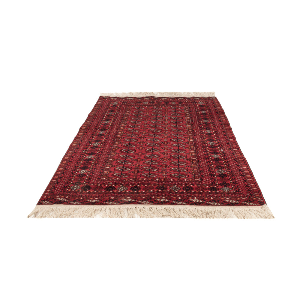Alfombra afgana - Bukhara - 209 x 132 cm - rojo oscuro