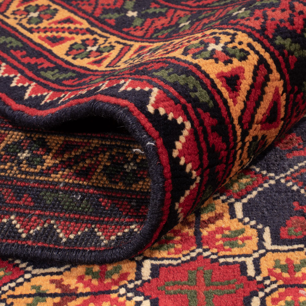 Alfombra afgana - 388 x 286 cm - beige oscuro