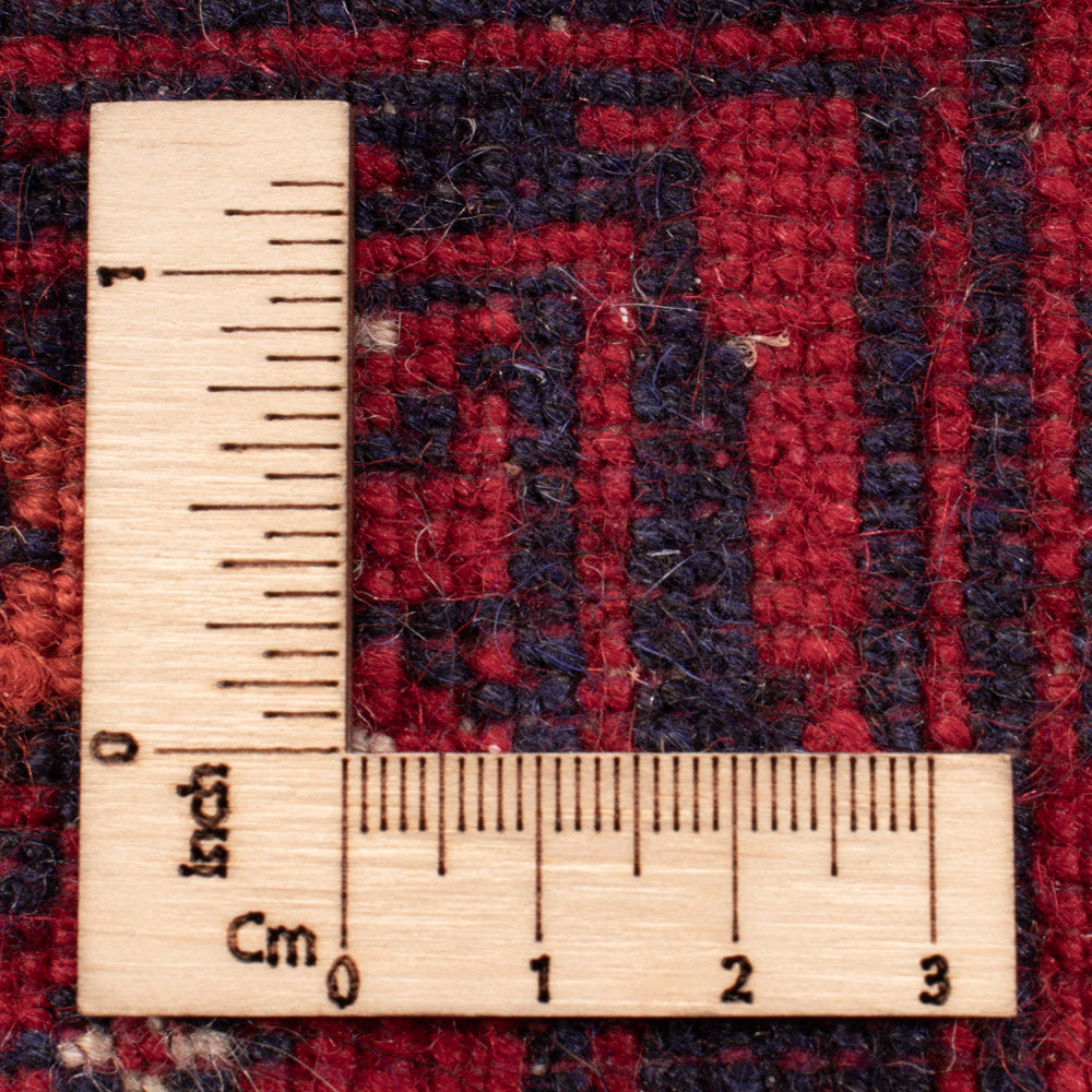 Alfombra afgana - Bukhara - 189 x 133 cm - rojo oscuro