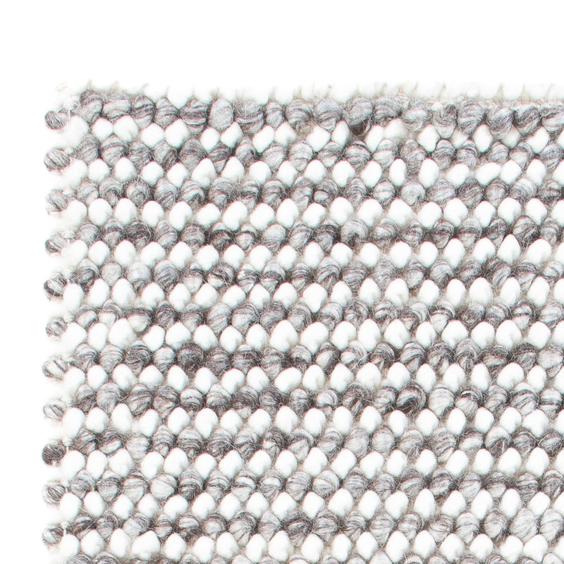 Alfombra de lana - 94 x 60 cm - gris