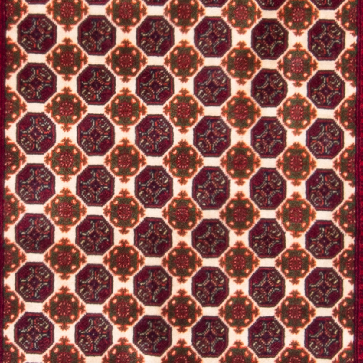 Alfombra de pasillo Alfombra afgana - 287 x 88 cm - beige