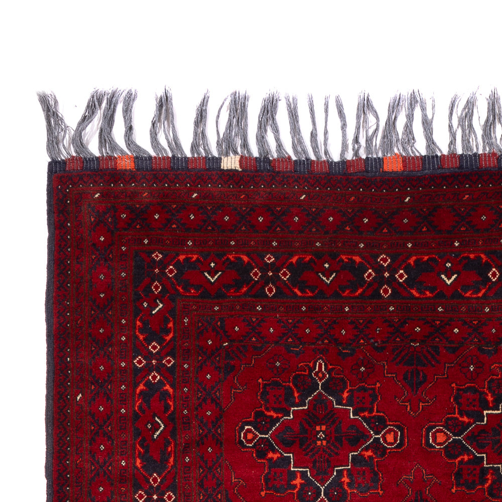 Alfombra afgana - Bukhara - 293 x 194 cm - rojo