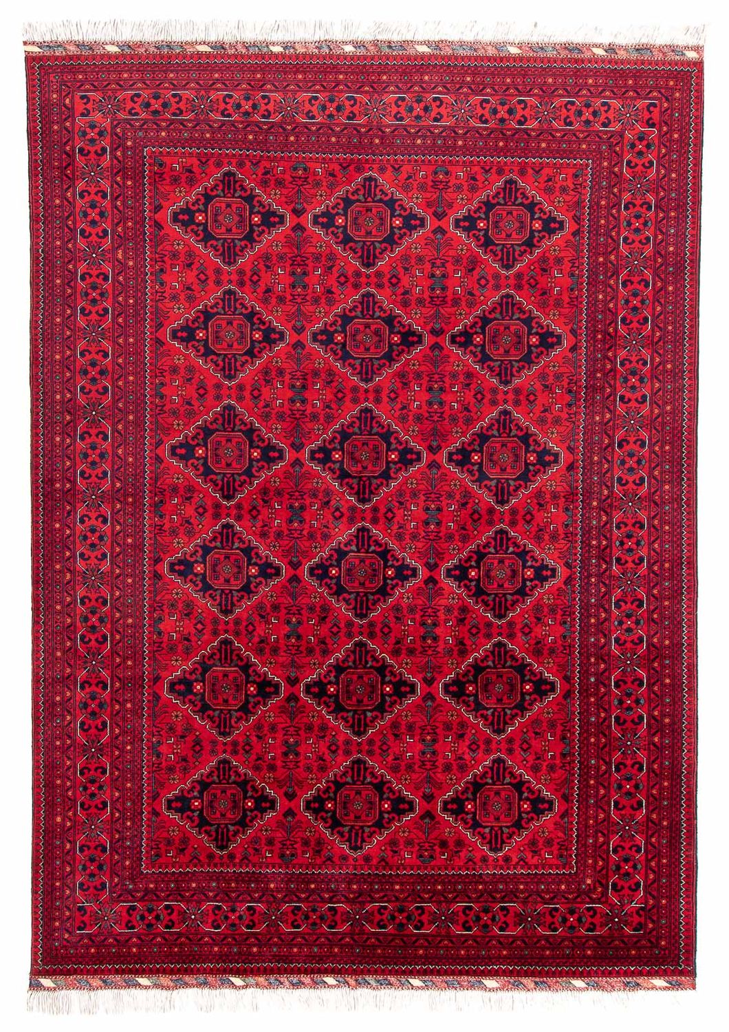 Alfombra afgana - 298 x 198 cm - rojo