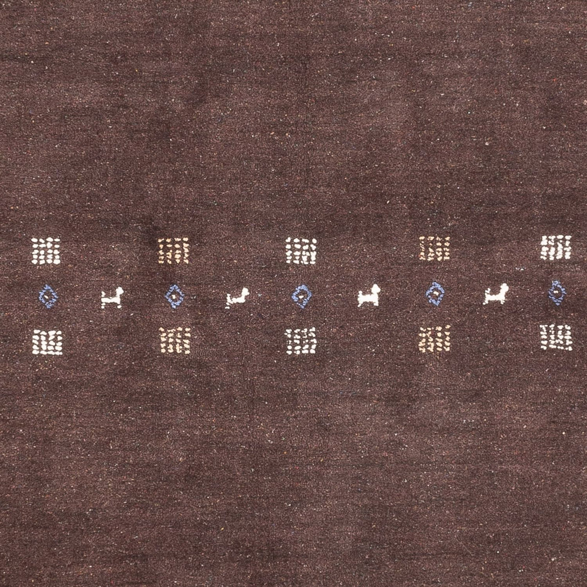 Alfombra Gabbeh - Loribaft Persa - 230 x 160 cm - beige oscuro