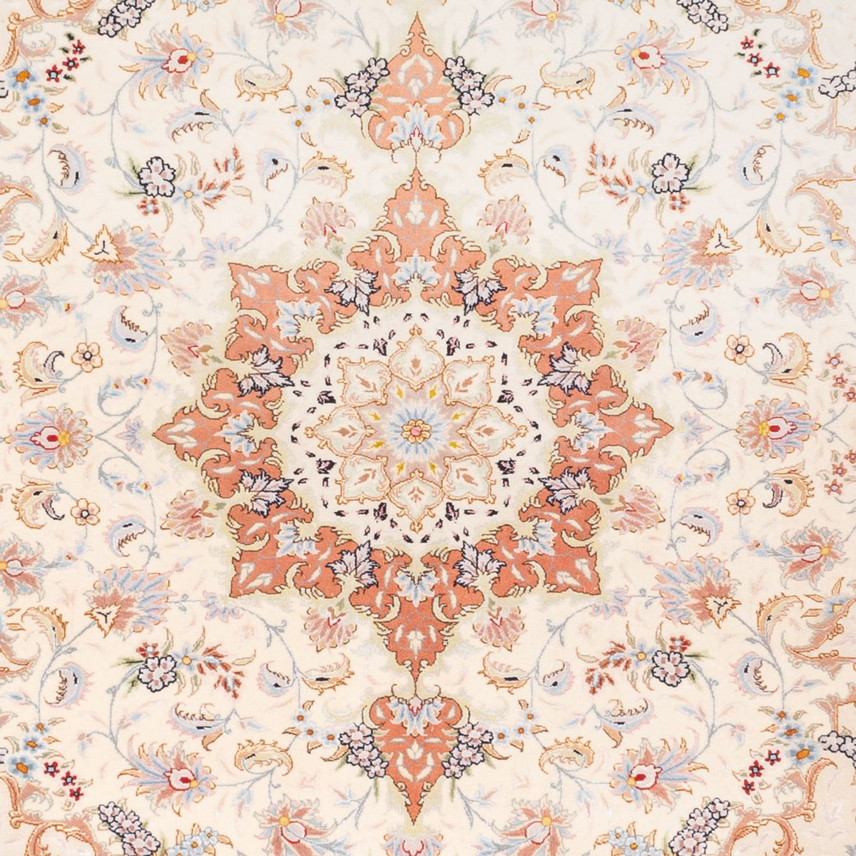 Alfombra Persa - Tabriz - Real - 210 x 150 cm - beige
