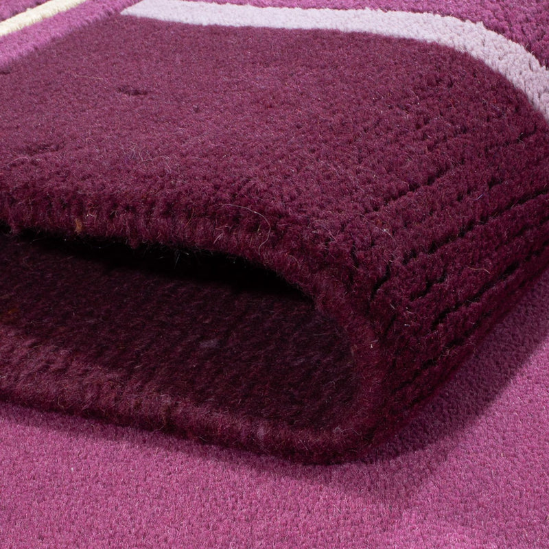 Alfombra de Nepal - 176 x 120 cm - fucsia