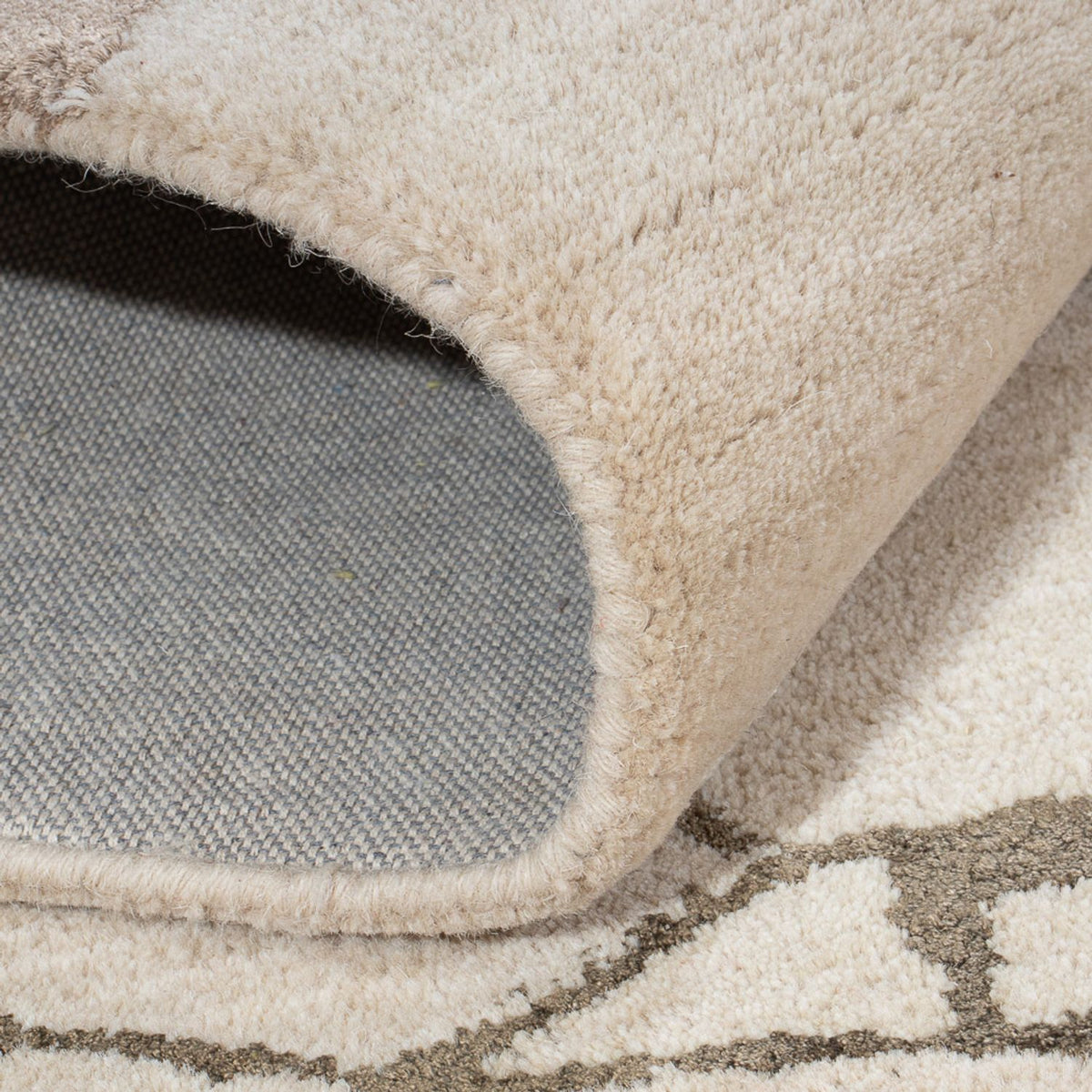 Alfombra de diseño - 242 x 152 cm - beige