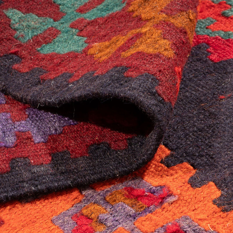 Alfombra de pasillo Alfombra Kelim - Antigua - 385 x 145 cm - multicolor