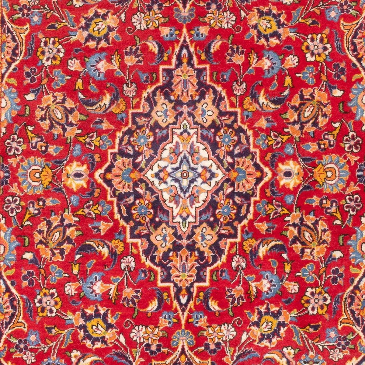 Alfombra persa - Keshan - 215 x 140 cm - rojo