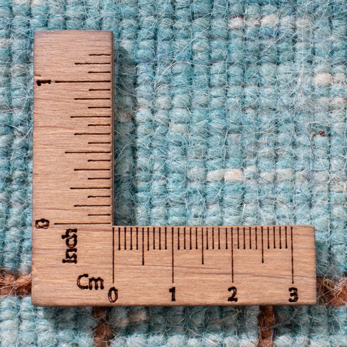 Alfombra Gabbeh - Loribaft Softy - 102 x 62 cm - azul claro