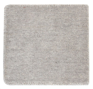 Alfombra de lana cuadrado  - 33 x 30 cm - gris