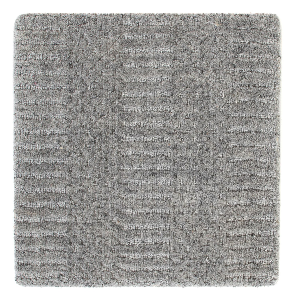 Alfombra de lana cuadrado  - 32 x 32 cm - gris oscuro