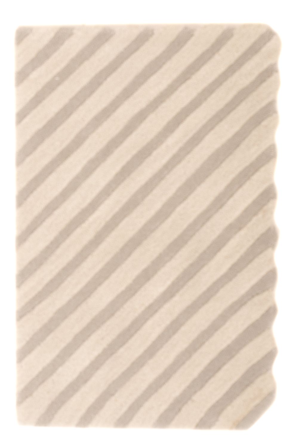 Alfombra de lana - 91 x 61 cm - beige