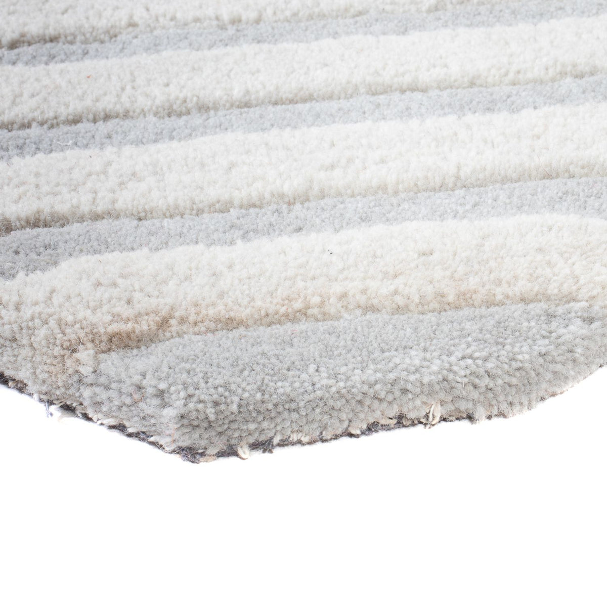 Alfombra de lana - 91 x 61 cm - beige