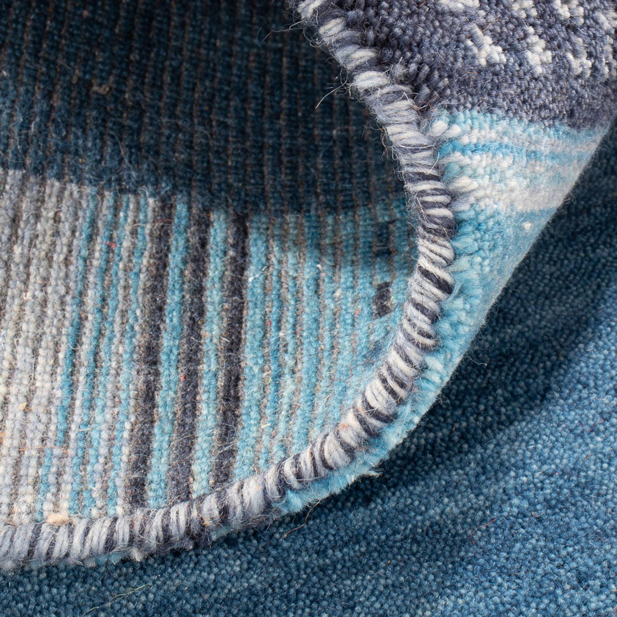 Alfombra Gabbeh - Indus - 140 x 70 cm - azul