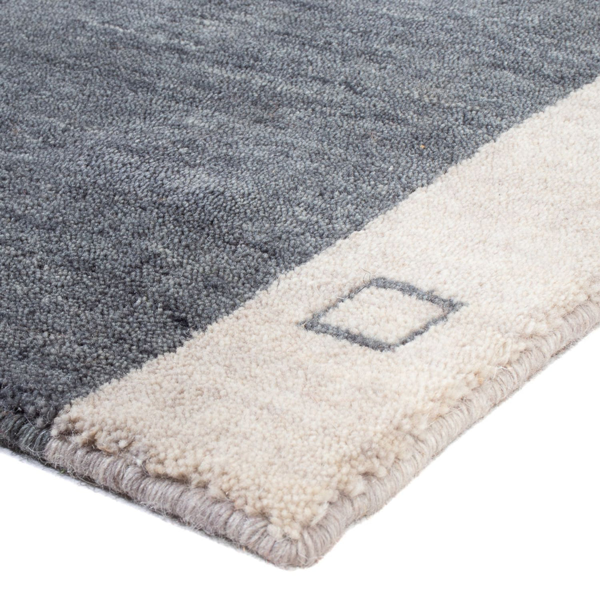 Alfombra Gabbeh - Indus - 140 x 70 cm - gris
