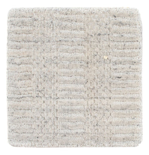 Alfombra de lana cuadrado  - 30 x 30 cm - gris claro